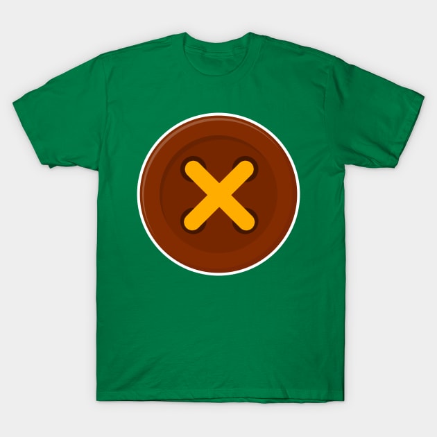 Big Button T-Shirt by hahaha.creative